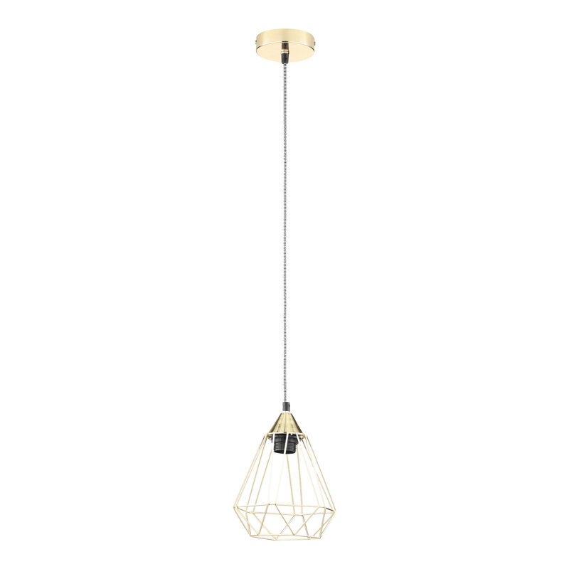 1 - Light Geometric Pendant, Brass