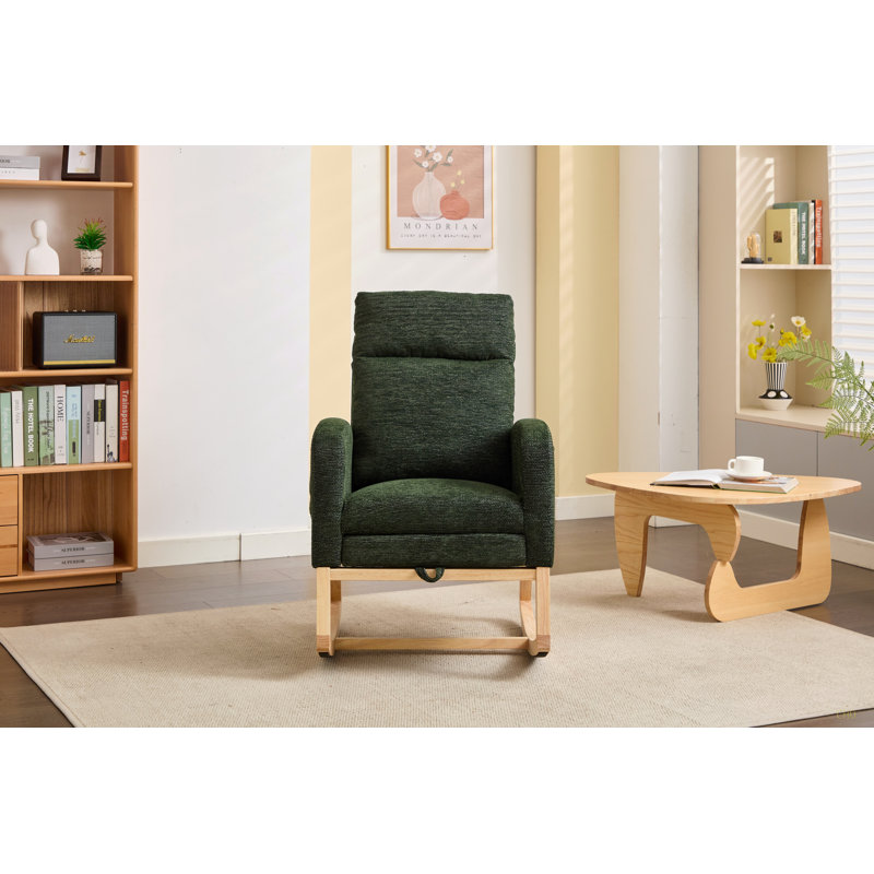 Chaise berçante Modern, Vert foncé
