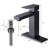 1 Hole Bathroom Sink Faucet, Stainless Steel, Matte Black, With And Drain Assembly For Renovation Project 3-124241811