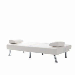 Twin 30.7'' Wide Cushion Back Convertible Sofa