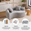 Causeuse S-Curve en chenille, double profondeur, sans assemblage, compacte pour les petits espaces-128965971