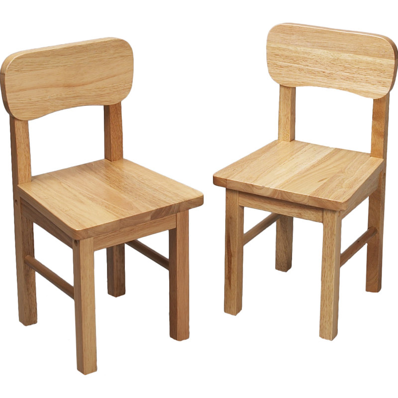 Chaise pour enfant Troutville, Naturel