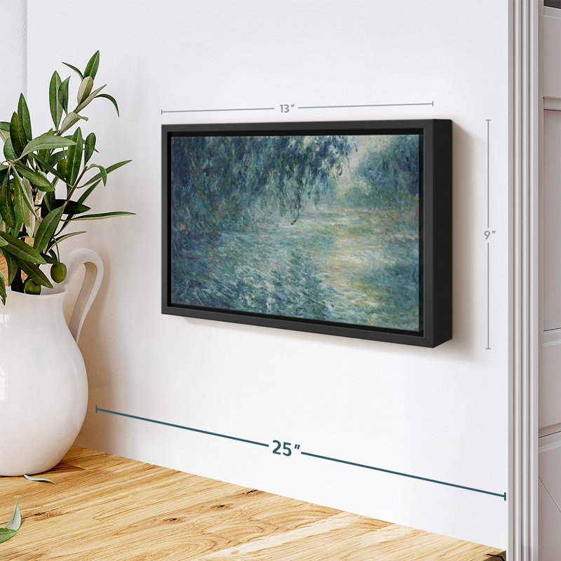 «Morning on the seine», reproduction sur toile, H 13 po x l 9 po
