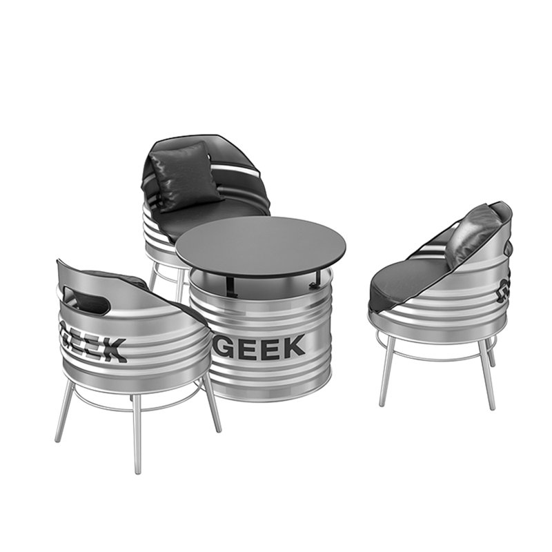 Prayan Pedestal Dining Set, 4