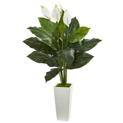 51'' Faux Foliage Plant in Ceramic Planter