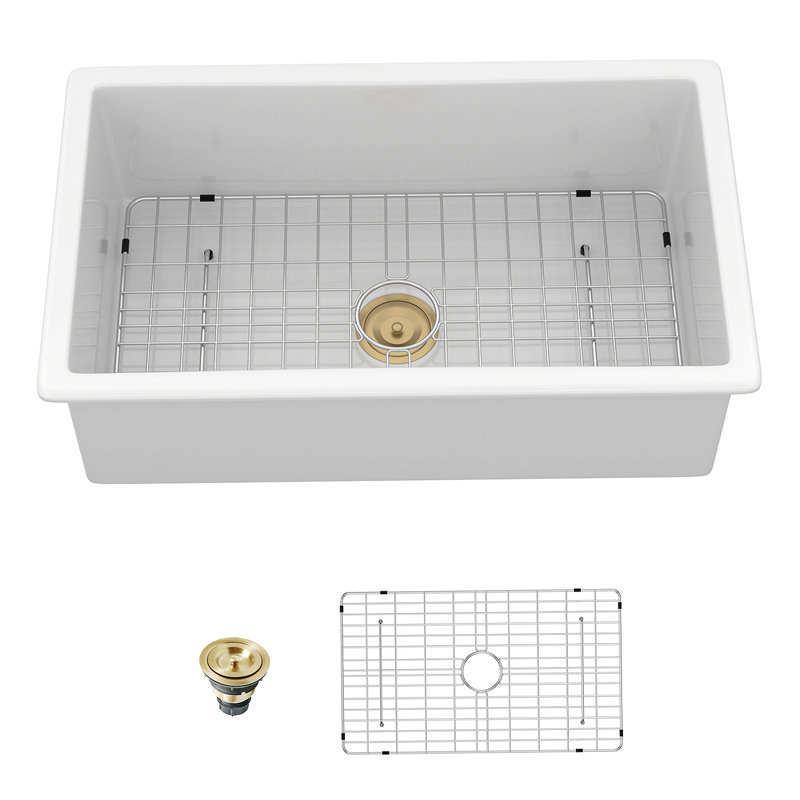 Évier encastré, lavabo à cuve simple rectangulaire
