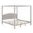 Canopy Platform Bed With Headboard And Support Legs