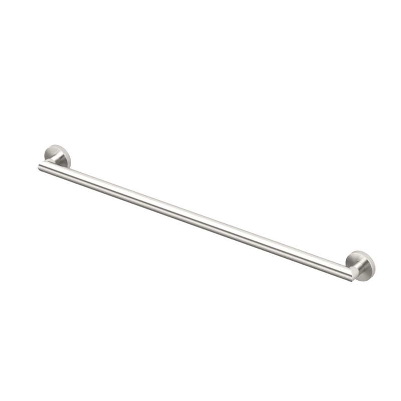 Barre d'appui en acier inoxydable Glam | Barre d'appui de salle de bain, L 39 po, Nickel satiné