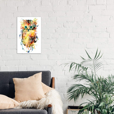 Kitten 1 Piece Wrapped Canvas Painting