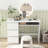 Computer Desk With Power Outlet Keyboard Tray & 3 Large Drawers Type-c & Usb Ports-109919361