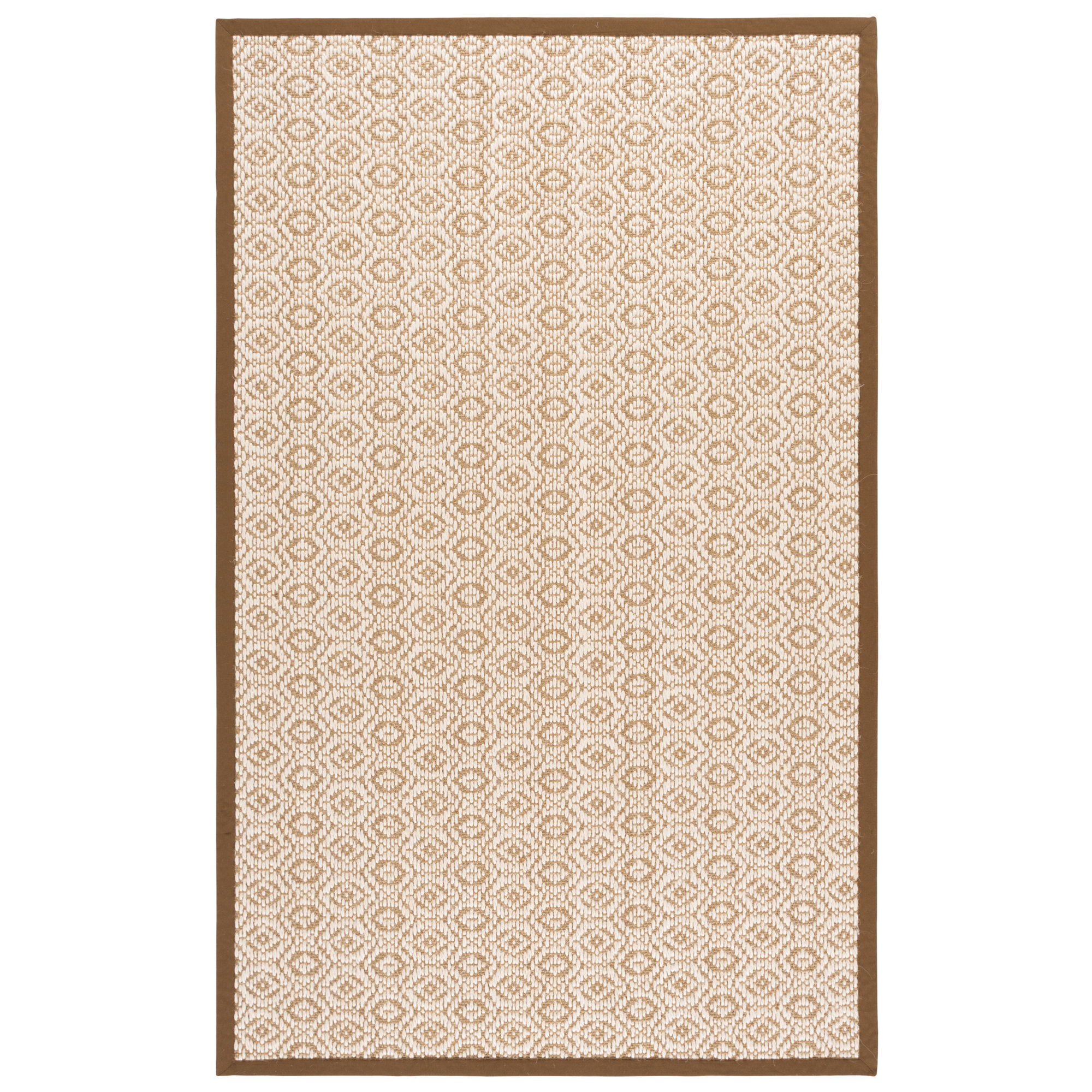 Natural Fiber 530 Jacquard Sisal Geometric Rug, Rectangle 6' x 9'