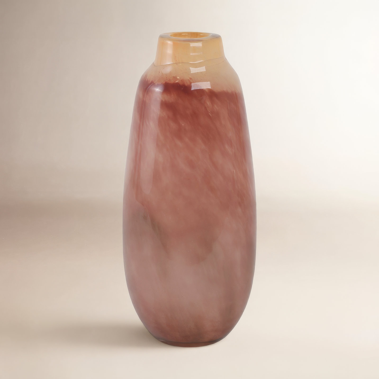 Glass Table Vase, 13" H x 6" W x 6" D
