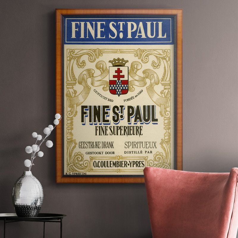 Toile encadrée Fine St. Paul, H 20 po x l 16 po x P 2,5 po