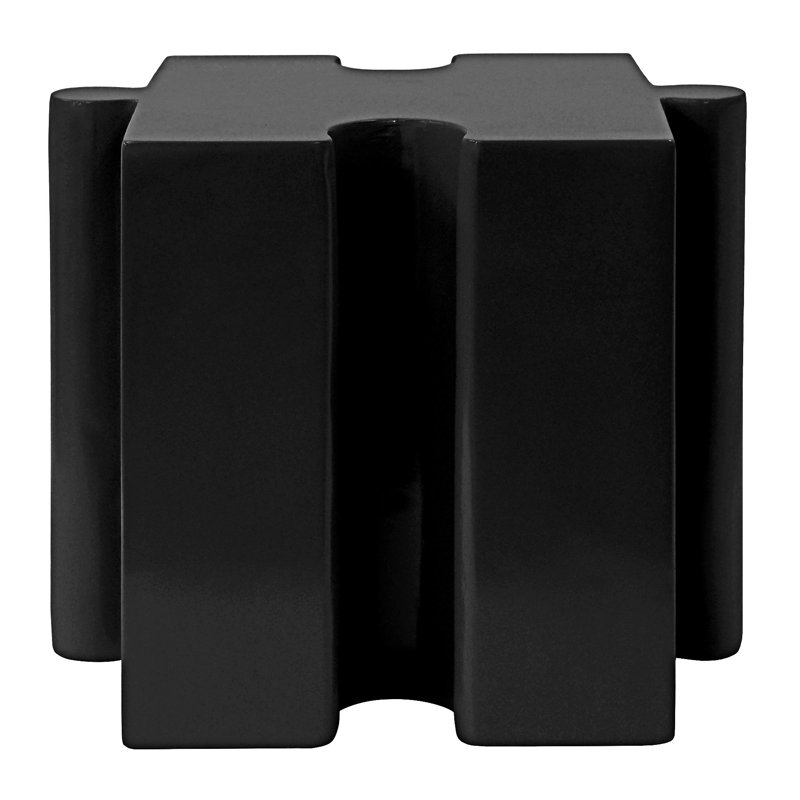 Table d'appoint d'extérieur, Noir