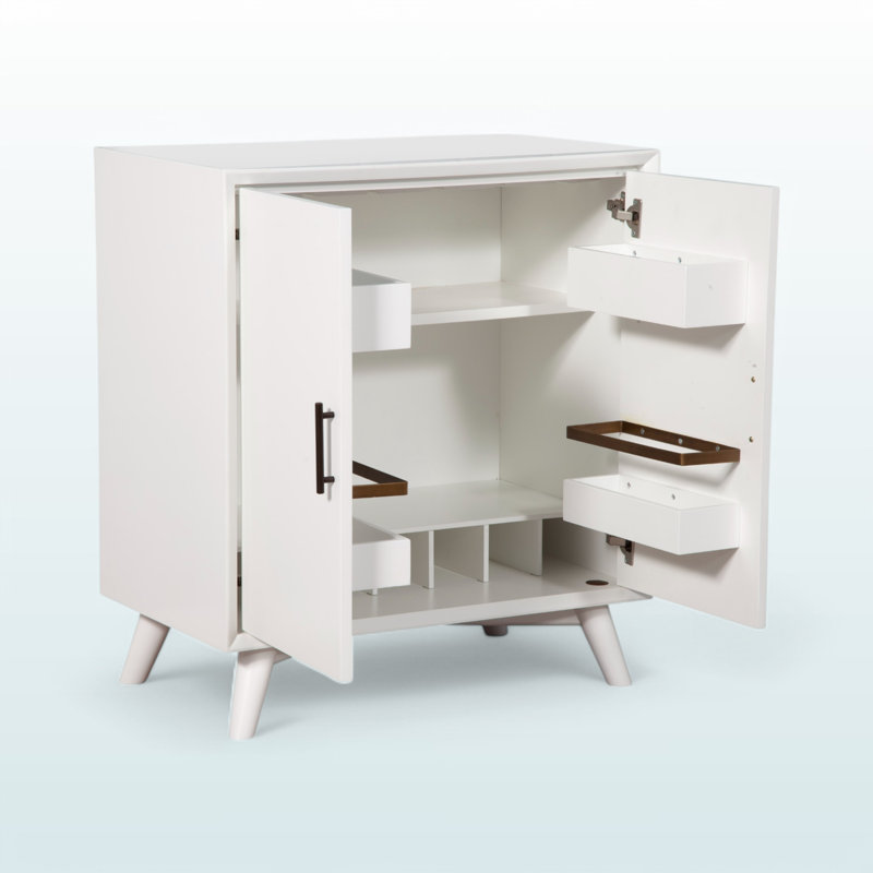 Petit bar River, H 35,78 po x l 31,82 po x P 18,81 po, Blanc