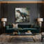 Art mural sur toile vert dinosaure baryonyx-2040793710