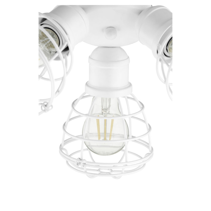 Ventilateur de plafond universel à 3 lumières, Blanc studio
