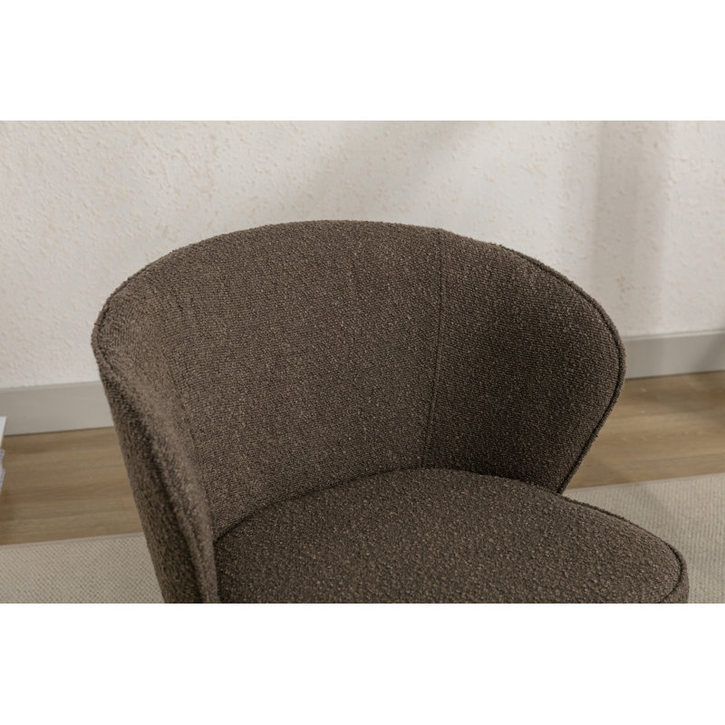 Chaise de salle à manger Donohoe Boucle, 2, Brun foncé