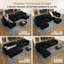 Canapé modulaire surdimensionné en velours côtelé de 153 po avec console de rangement et repose-pieds mobiles-930235976
