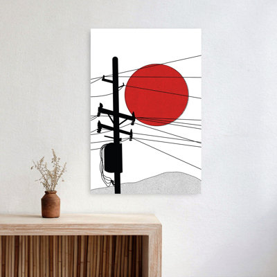 Art japonais de paysage japonais abstrait