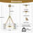 5-light Drum Chandeliers With Textured Glass -844178651
