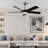 52" Modern Dimmable Ceiling Fan With Light And 6-Speed Remote Control, Reversible Dc Motor