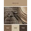 Tapis lavable à la machine Orrville Geisha avec Katana Posh & Luxe en brun - reliure beige-1276176245
