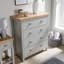 Prussia 4 Drawer Chest Of Drawers Storage Metal Cup Handles Two Tone-1955198212