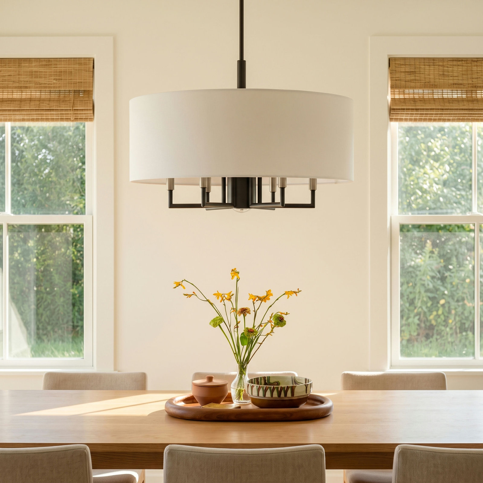 Moonlighter 7-Light Chandelier, Scandinavian Gray
