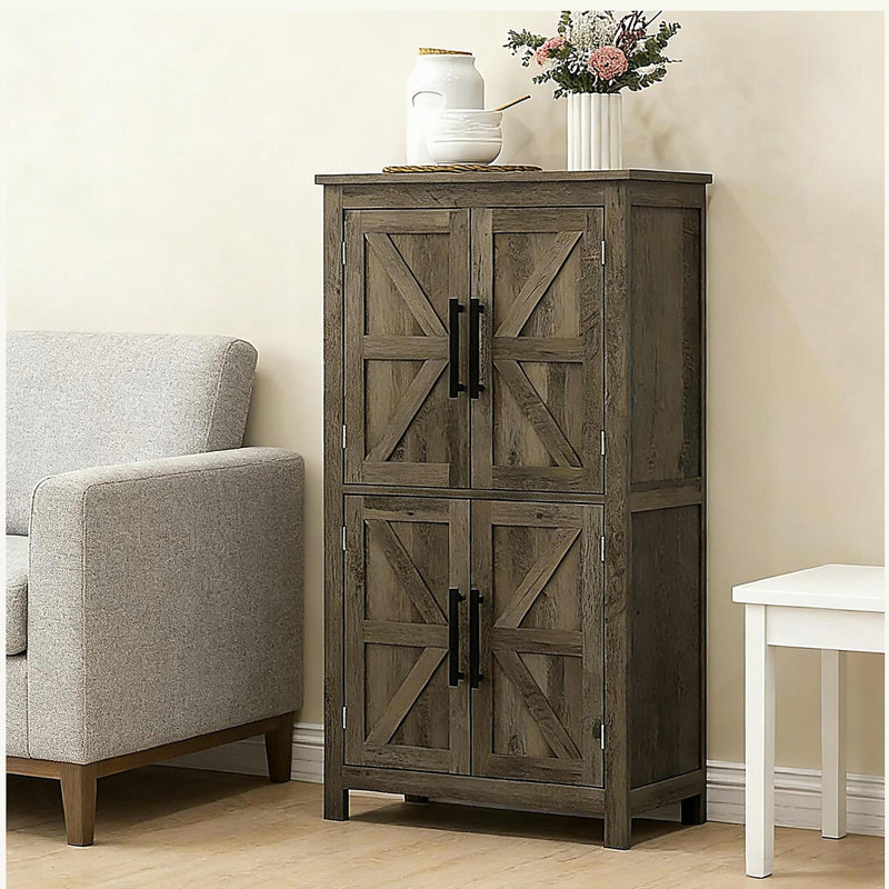 Armoire de cuisine, armoire de rangement pour vestibule, Brun