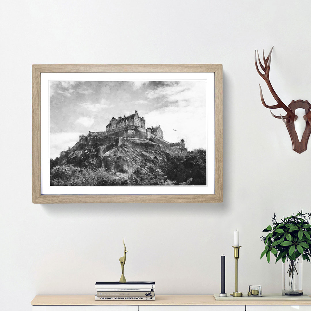 Edinburgh Castle in Scotland - Framed Print