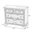 Armoire d'appoint en bois manufacturé vert massif