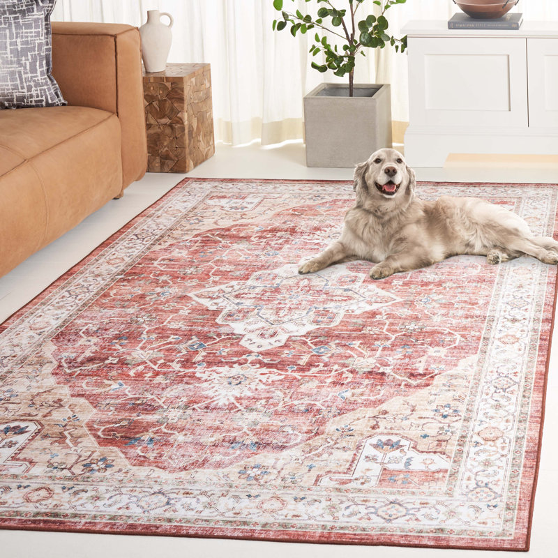 Magbul Performance Machine Washable Oriental Rug, Rectangle 5' x 8'
