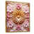 Toile avec cadre flottant or