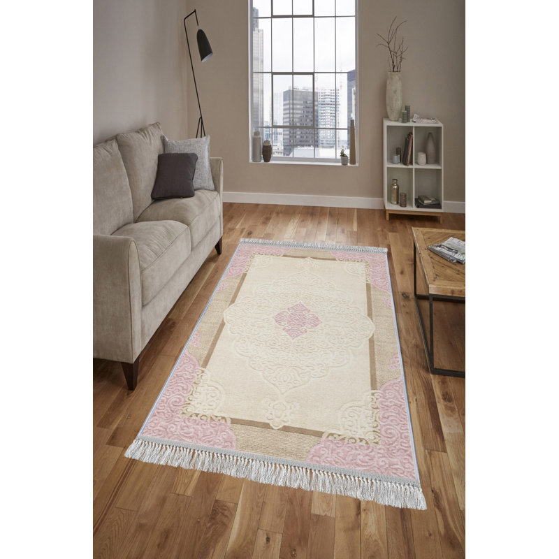 Dolphin Damask Area Rug, Rectangle 140 x 220cm