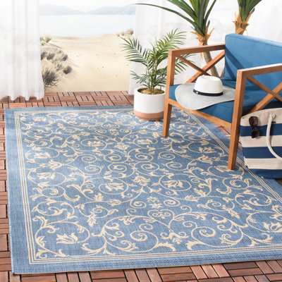 Cokley Performance Floral Indoor/Outdoor Area Rug