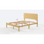 35.5CM H Solid Wood Bed Frame with Metal Slats-1396078480