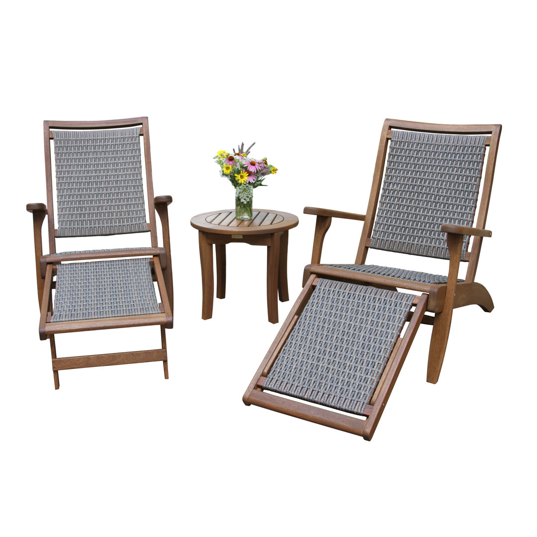 Akiva 3 Piece Rattan Seating Group Birch Lane™