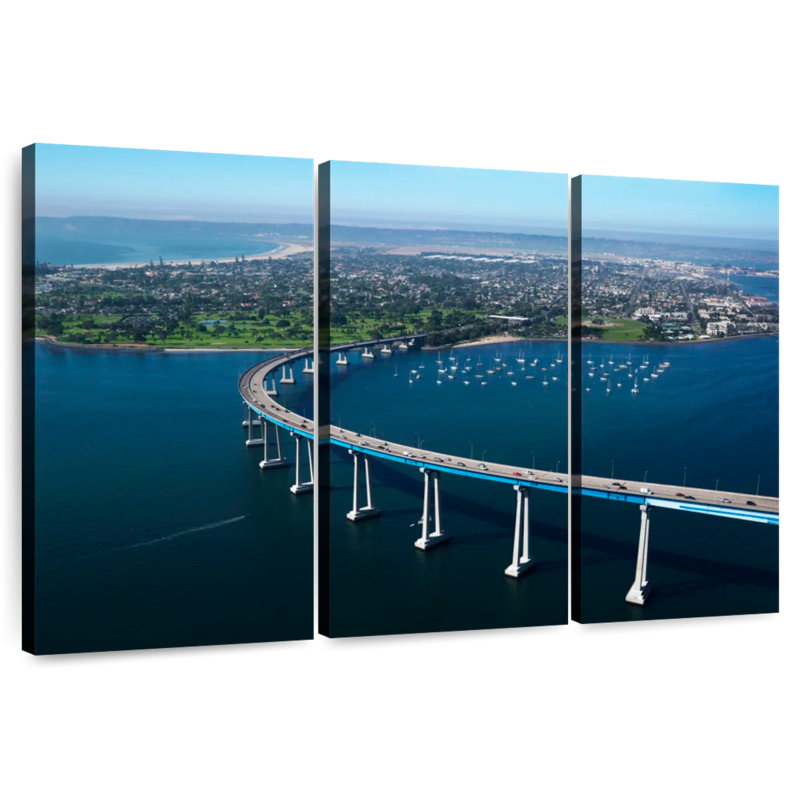Lilie Coronado Bay Bridge Curve, H 36 po x l 57 po