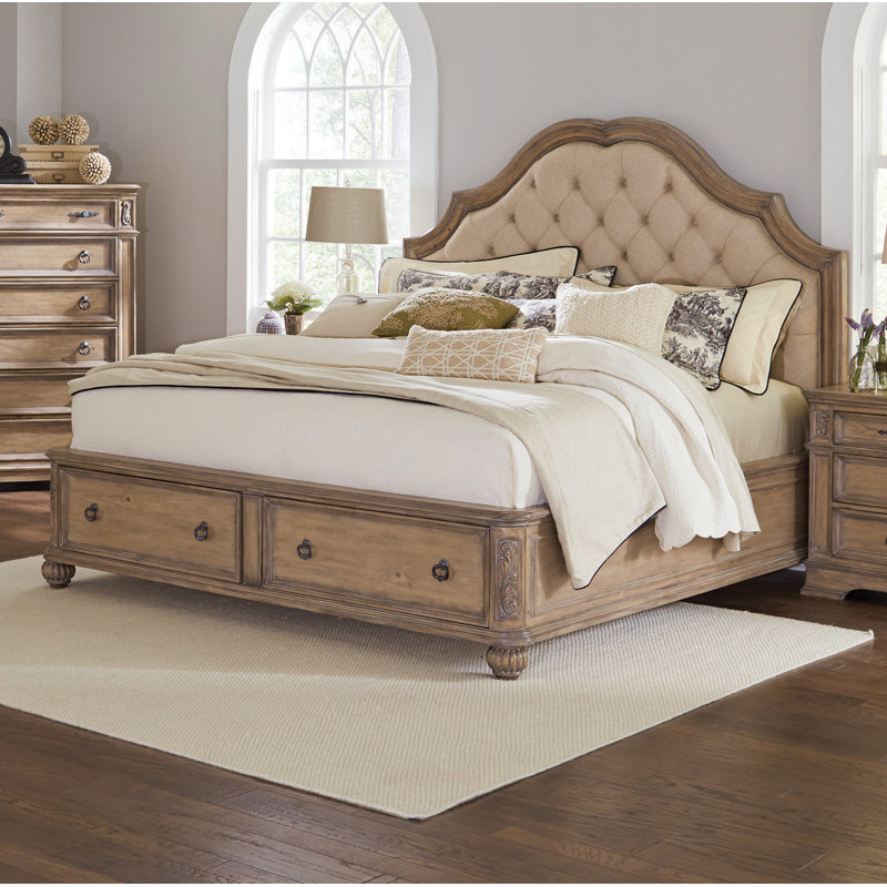 Tuscany Upholstered Standard Storage Bed, Queen