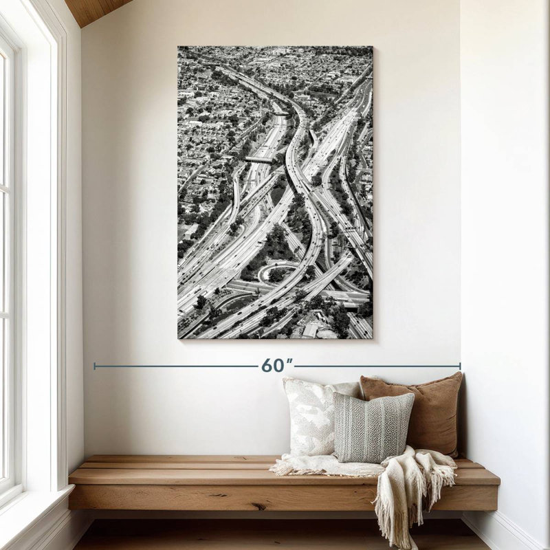 Mehar Black California Los Angeles Freeway, 48" H x 32" W