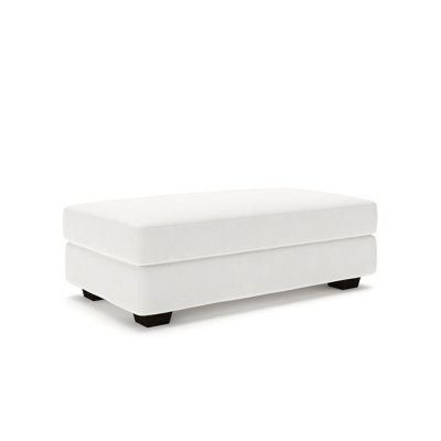 Emilio 49" Cotton Upholstered Ottoman