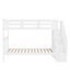 Lit superposé simple au-dessus de simple avec rangement et barrière de sécurité pour chambre à coucher, dortoir-1122886754-1122886752