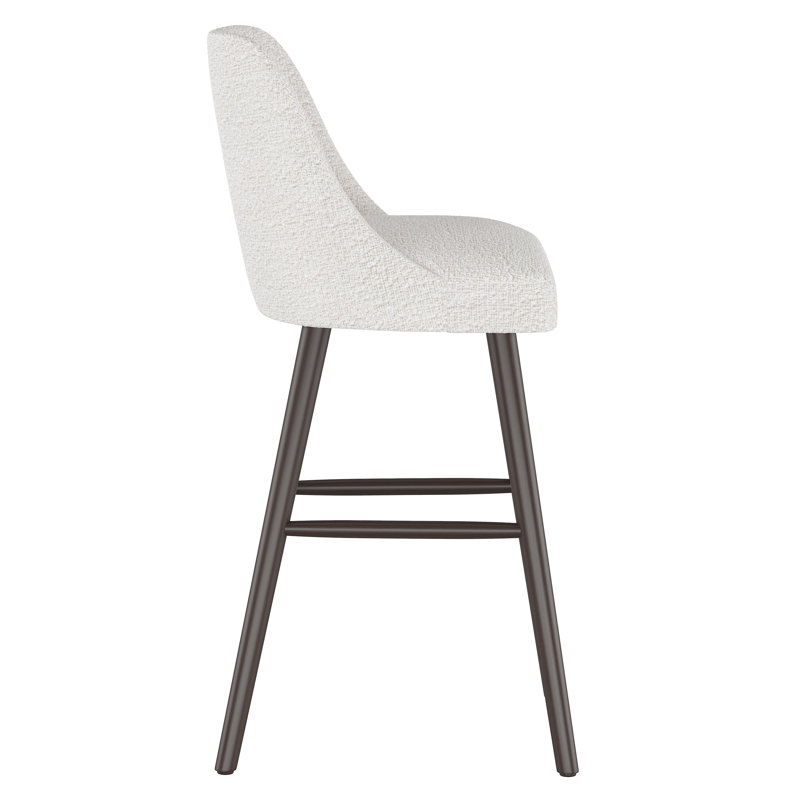 Tabouret Gallie, Tabouret de bar (siège d'une hauteur de 31 po), Espresso, Boucle neige classique
