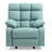 Stylish Teal Padded Armchair Recliner-1204920302