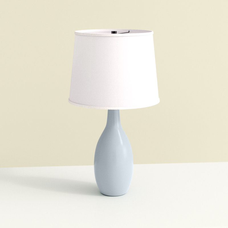 Lampe de table standard Abdiasis, Bleu clair