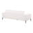 2-piece Chenille Upholstered Sofa Set Ivory