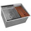 Lavabo sous-comptoir à planche à laver sous plan de lavage en acier inoxydable 23 x 19 x 12 po Ruvati