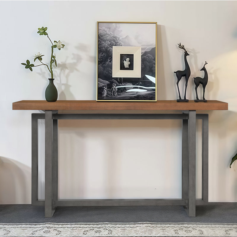 Console 59,05 ", Gris/noyer