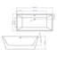 67'' x 32'' Freestanding Soaking Acrylic Bathtub